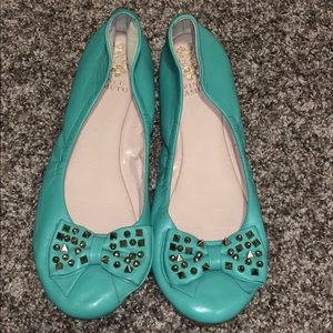 Turquoise Flats w/ silver studs